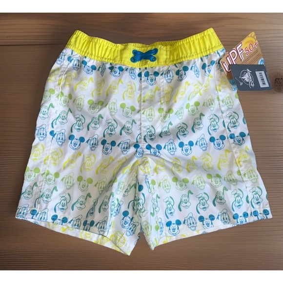 Disney Store Other - Disney Store Mickey Mouse Donald Pluto & Goofy Swim Trunks Boys Size 5/6 NWT